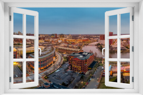 Fototapeta Naklejka Na Ścianę Okno 3D - Aerial view of downtown Wilmington Delaware