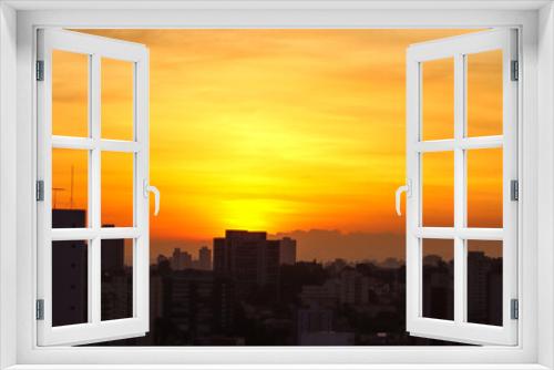 Fototapeta Naklejka Na Ścianę Okno 3D - Pôr do sol