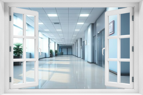 professional clean office building illustration organized tidy, spotless sanitized, pristine neat professional clean office building