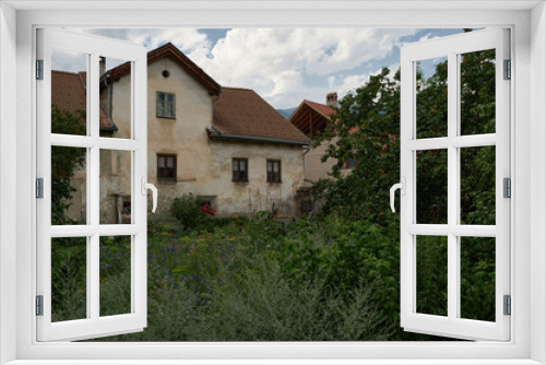 Fototapeta Naklejka Na Ścianę Okno 3D - View of the old village of Glurns in South Tyrol