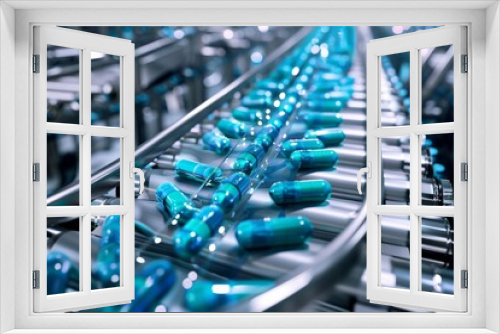 conveyor line for the production of medicine tablets