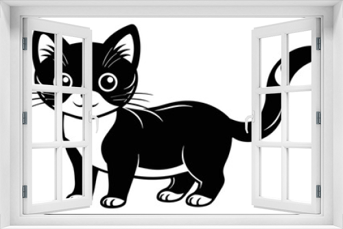 Fototapeta Naklejka Na Ścianę Okno 3D - Stunning Cat Vector Illustrations to Charm Your Audience