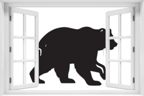 Fototapeta Naklejka Na Ścianę Okno 3D - bear silhouette images,bear silhouette svg,bear silhouette tattoo,bear silhouette  clipart,bear silhouette png