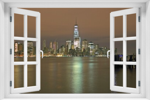 Fototapeta Naklejka Na Ścianę Okno 3D - New York City. Wonderful panoramic view of Manhattan Midtown Skyscrapers 