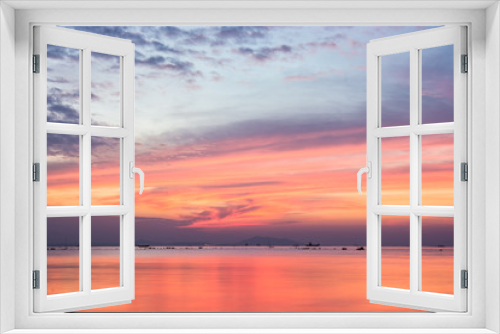 Fototapeta Naklejka Na Ścianę Okno 3D - beautiful sky colorful sunset