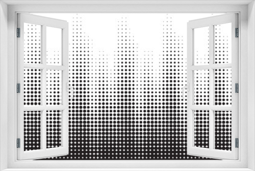 Fototapeta Naklejka Na Ścianę Okno 3D - abstract gradient halftone dots background Pop art template texture Vector illustration
