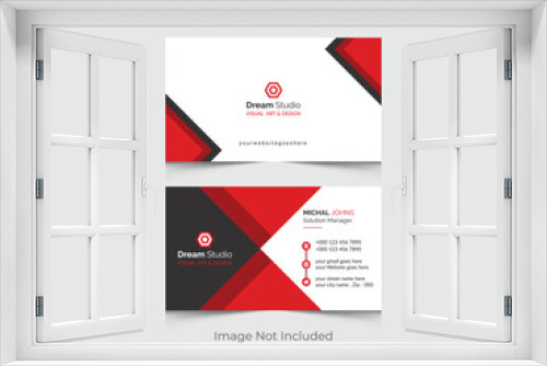 Corporate Business card design template , powerpoint presentation template