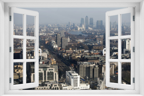 Fototapeta Naklejka Na Ścianę Okno 3D - Aerial view of London from Walkie Talkie building