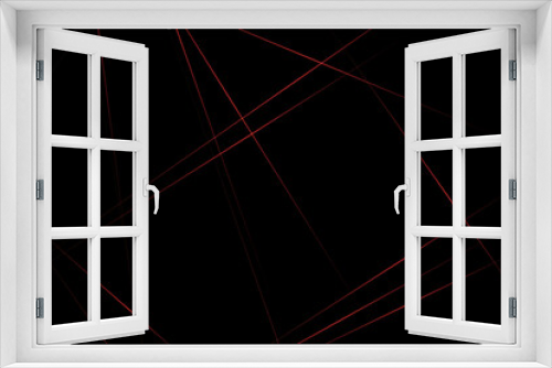 Fototapeta Naklejka Na Ścianę Okno 3D - Abstract black with red lines, triangles background modern design. Vector illustration EPS 10.