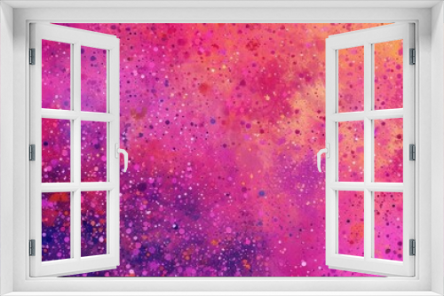 Abstract background with watercolor splashes. Pink and purple banner with paint.