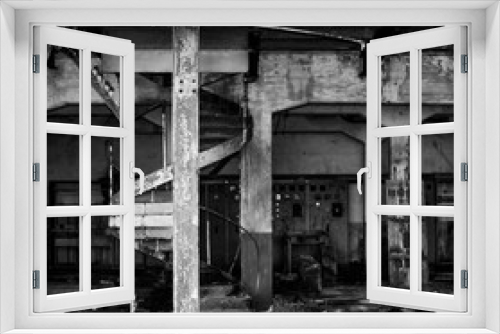 Fototapeta Naklejka Na Ścianę Okno 3D - interior abandonado