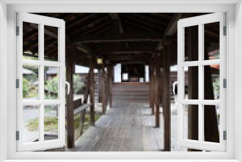 Fototapeta Naklejka Na Ścianę Okno 3D - Inside of Daigoji Temple Sanbo-in in Kyoto, Japan