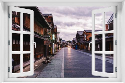 Fototapeta Naklejka Na Ścianę Okno 3D - A spot adjacent to Ise Jingu where the traditional Japanese townscape remains【Okage Yokocho】