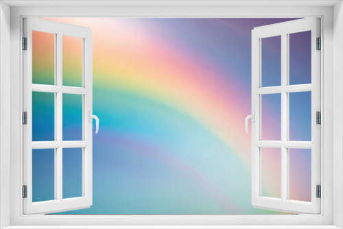 Rainbow pastel background with sunshine glare.