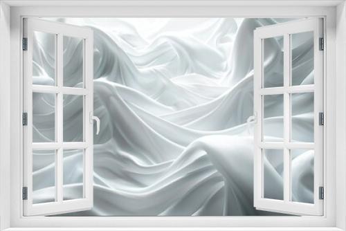 Elegant White Satin Fabric Background