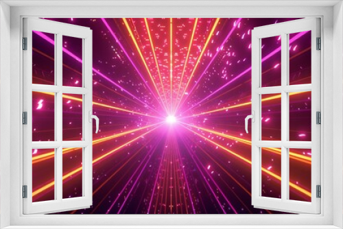 Pink Neon Light Explosion A Colorful Blast of Energy for the Month of Love Generative AI