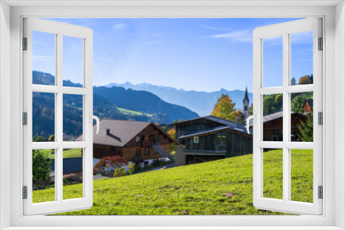 Fototapeta Naklejka Na Ścianę Okno 3D - Village of Laterns in the Laternsertal, State of Vorarlberg, Austria