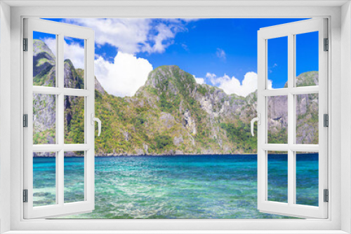 Fototapeta Naklejka Na Ścianę Okno 3D - incredible islands of Philippines. Palawan (El NIdo) panorama