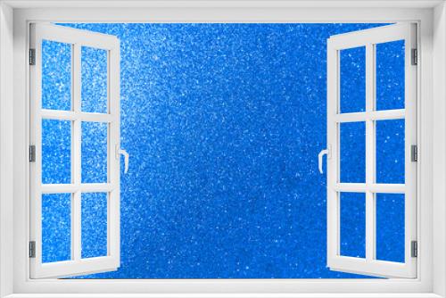 Fototapeta Naklejka Na Ścianę Okno 3D - Abstract blurred blue glitter texture background, shiny blue glitter background