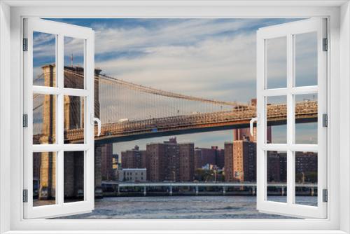 Fototapeta Naklejka Na Ścianę Okno 3D - Brooklyn Bridge in New York City