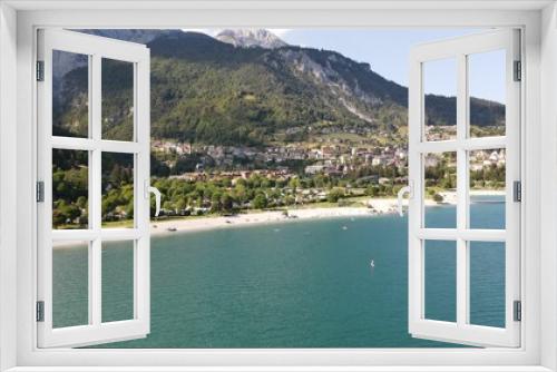 Fototapeta Naklejka Na Ścianę Okno 3D - Views of the Lake of Molveno, in the Trentino region Italy.
