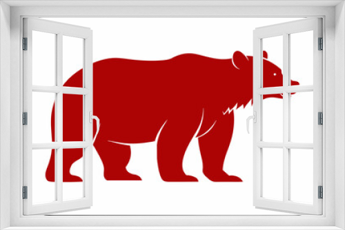 Fototapeta Naklejka Na Ścianę Okno 3D - illustration of a bear