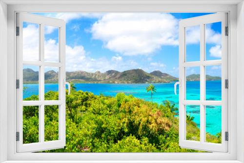 Fototapeta Naklejka Na Ścianę Okno 3D - Panorama, panoramic, Providencia caribbean Island Colombia