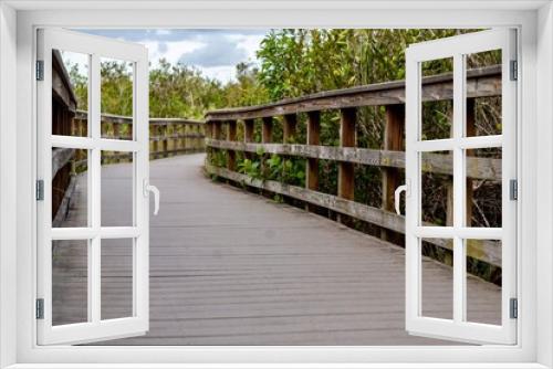 Fototapeta Naklejka Na Ścianę Okno 3D - The Everglades - The area near Bobcat Trail on the Miami side of the Everglades