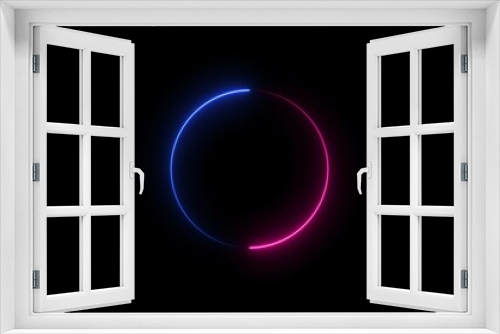 Fototapeta Naklejka Na Ścianę Okno 3D - abstract beautiful loading circle neon light background illustration.	