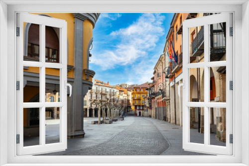 Fototapeta Naklejka Na Ścianę Okno 3D - Plaza Mayor in the town of Aranda de Duero in Burgos, Castile Leon, Spain.