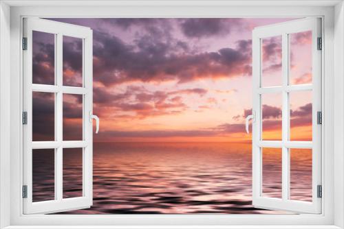 Fototapeta Naklejka Na Ścianę Okno 3D - Sunset on the sea