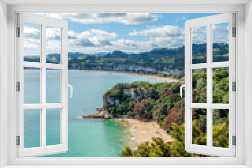 Fototapeta Naklejka Na Ścianę Okno 3D - Shakespeare Cliff Lookout and the Breathtaking Coastal Landscape of Coromandel Peninsula, New Zealand
