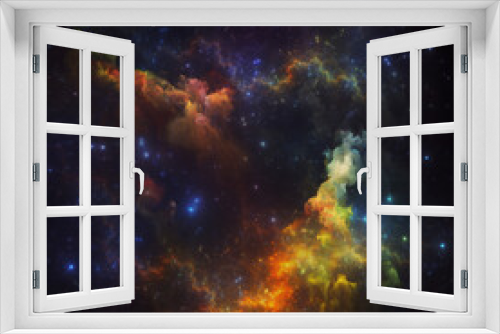 Fototapeta Naklejka Na Ścianę Okno 3D - The Tides of Nebulous Space