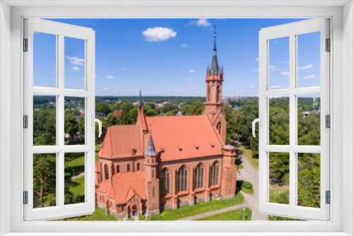 Fototapeta Naklejka Na Ścianę Okno 3D - Church of Saint Mary's Scapular in Druskininkai, Lithuania
