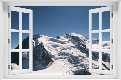 Fototapeta Naklejka Na Ścianę Okno 3D - Mont Blanc - Alps - Chamonix