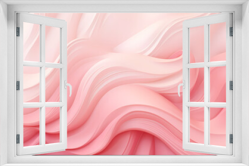 Soft Pink Waves Abstract Artwork