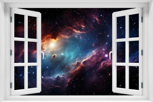 Create a stunning, high resolution image capturing the vibrant, cosmic beauty of a colorful galaxy, nebula, and supernova, evoking a sense of wonder and awe in the vastness of space.