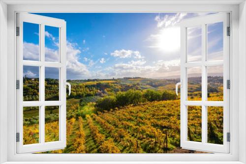 Fototapeta Naklejka Na Ścianę Okno 3D - vignoble de toscane