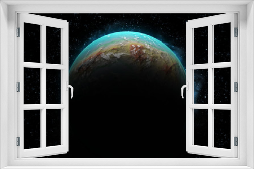 Fototapeta Naklejka Na Ścianę Okno 3D - 3d Earth like planet