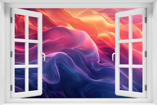 Abstract vivid gradients transitioning between bold and contrasting colors