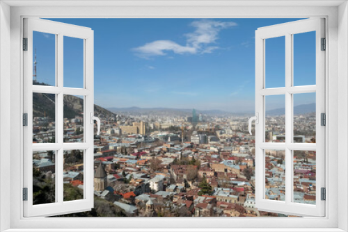 Fototapeta Naklejka Na Ścianę Okno 3D - Panoramic view of Tbilisi, Georgia.