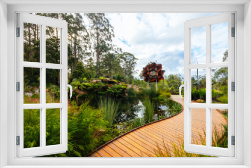 Fototapeta Naklejka Na Ścianę Okno 3D - Dandenong Ranges Botanic Garden in Olinda Australia