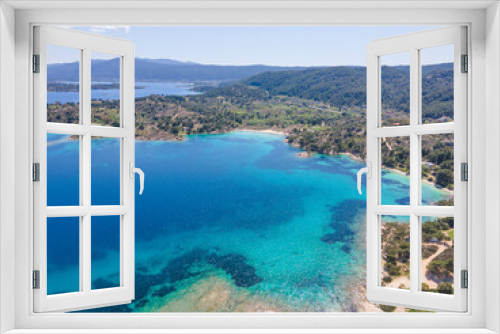 Fototapeta Naklejka Na Ścianę Okno 3D - Sithonia coastline near Lagonisi Beach, Chalkidiki, Greece