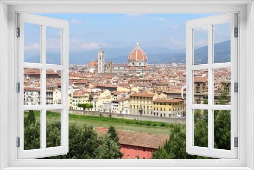 Florence, vue panoramique - Italie.