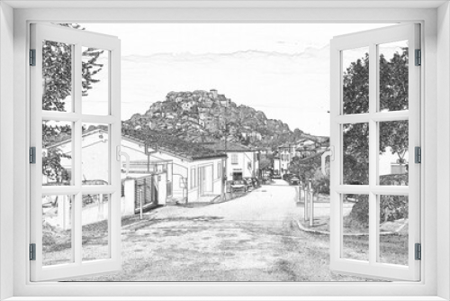 Fototapeta Naklejka Na Ścianę Okno 3D - Cordes-sur-Ciel, village perché, Albi