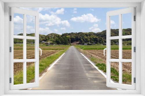 Fototapeta Naklejka Na Ścianę Okno 3D - 日本の田舎の風景