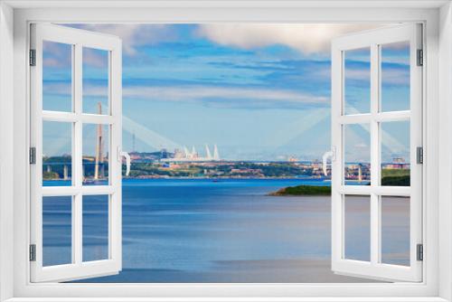 Fototapeta Naklejka Na Ścianę Okno 3D - Russky Russian Bridge, Vladivostok