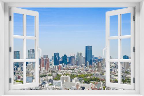Fototapeta Naklejka Na Ścianę Okno 3D - 日本の首都東京の都市風景