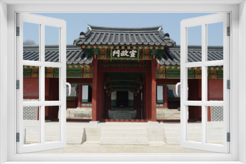 Fototapeta Naklejka Na Ścianę Okno 3D - 한국의 고궁
