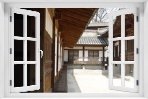 Fototapeta Naklejka Na Ścianę Okno 3D - 한국의 전통가옥